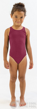 Бански за момичета Finis Youth Bladeback Solid Cabernet