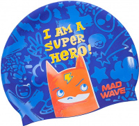 Детска плувна шапка Mad Wave Super Hero Swim Cap Junior