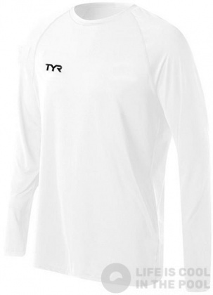 Тениска с дълъг ръкав Tyr Longsleeve T-Shirt White