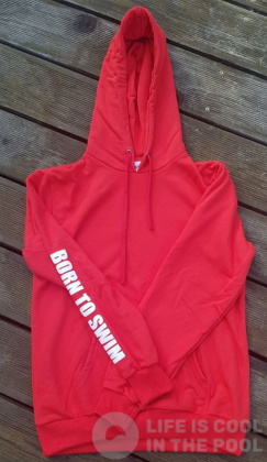 Суитшърт с качулка BornToSwim Sweatshirt Hoodie Red