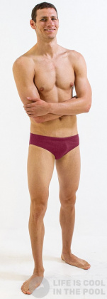 Мъжки бански Finis Brief Solid Cabernet