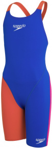 Speedo Fastskin Endurance+ Openback Kneeskin Girl Blue Flame/Dragonfire Orange/Punchy Pink Speedo Fastskin Endurance+ Openback Kneeskin Girl Blue Flame/Dragonfire Orange/Punchy Pink