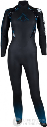 Дамски неопренов костюм за плуване Aqua Sphere Aquaskin Fullsuit V3 Women Black/Blue