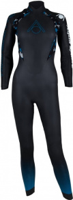 Дамски неопренов костюм за плуване Aqua Sphere Aquaskin Fullsuit V3 Women Black/Blue
