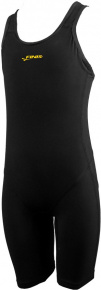 Бански за момичета Finis Fuse Open Back Kneeskin Junior Black