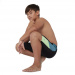 Бански за момчета Speedo Dive Jammer Boy Black/Swell Green/Zest Green