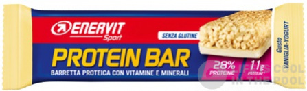Протеиново блокче Enervit Protein Bar 28% Vanilla+Yogurt 40g