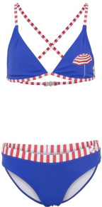 Бански за момичета Aquafeel Parasole Bikini Girls Blue/Red