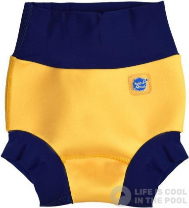 Бебешки бански Splash About New Happy Nappy Yellow/Navy