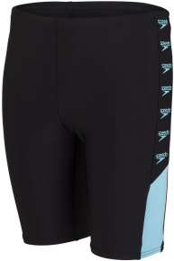 Speedo Boom Logo Splice Jammer Boy Black/Light Adriatic Speedo Boom Logo Splice Jammer Boy Black/Light Adriatic