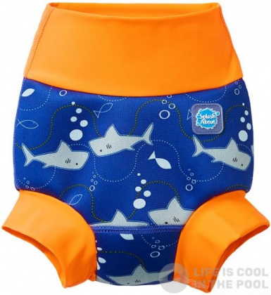 Бебешки бански Splash About New Happy Nappy Shark Orange