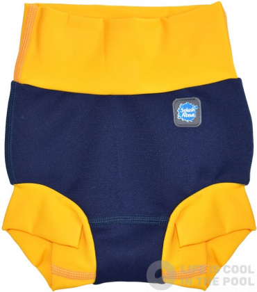 Бебешки бански Splash About New Happy Nappy Navy/Yellow