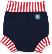 Бебешки бански Splash About Happy Nappy Navy/Red Stripe