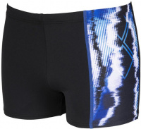 Мъжки бански Arena Infinite Stripe Short Black/Neon Blue/Multi