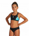 Бански за момичета Arena Thrice Two Pieces Junior Black/Martinica/White