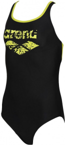 Arena Spray Swim Pro Back One Piece Junior Black/Soft Green Arena Spray Swim Pro Back One Piece Junior Black/Soft Green