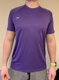 Тениска за момчета Tyr Tech T-Shirt Purple Тениска за момчета Tyr Tech T-Shirt Purple