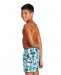 Плувни шорти за момчета Arena Fundamentals Allover Boxer Junior Black/Multi