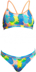 Бански за момичета Funkita Juicy Fruit Racerback Two Piece Girls Бански за момичета Funkita Juicy Fruit Racerback Two Piece Girls