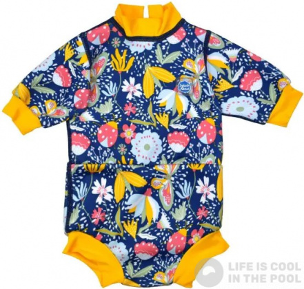Бебешки бански Splash About Happy Nappy Wetsuit Garden Delight