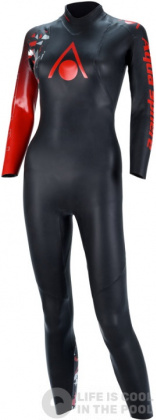 Дамски неопренов костюм за плуване Aqua Sphere Racer V3 Women Black/Red