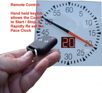 Swimaholic 4 Handed Pace Clock Remote Control Inc Digital Readout Square Swimaholic 4 Handed Pace Clock Remote Control Inc Digital Readout Square