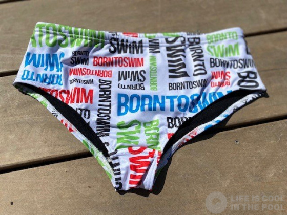 Мъжки бански BornToSwim Logo Brief White