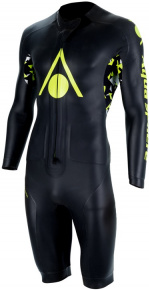 Мъжки неопренов костюм за суимрън Aqua Sphere Aquaskin Swim-Run Limitless V2 Shorty Men Black/Bright Green