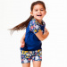 Плажна тениска с UV защита Splash About Short Sleeve Rash Top Garden Delight