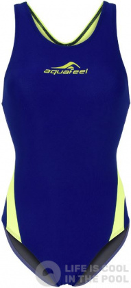 Aquafeel Racerback Blue/Fluo Yellow