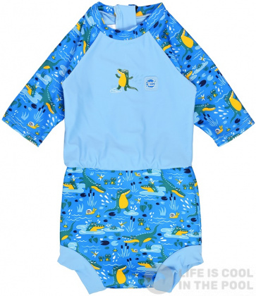 Splash About Happy Nappy Sunsuit Crocodile Swamp