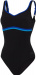 Speedo ContourLuxe Solid Shaping 1 Piece Black/Blue Flame/Pool