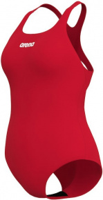 Дамски тренировъчни бански Arena Solid Swim Pro red