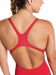 Дамски тренировъчни бански Arena Solid Swim Pro red