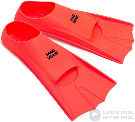 Mad Wave Flippers Training Fins Red