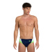 Arena Swim Briefs Panel Navy/Green/White