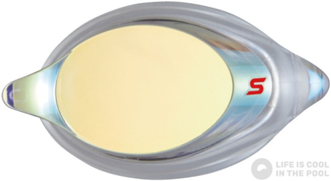 Swans SRXCL-MPAF Mirrored Optic Lens Racing Clear/Yellow