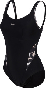 Arena Bodylift Swimsuit Francy Strap Back C-Cup Black/White/Multi