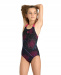 Arena Girls Galactics Swimsuit Swim Pro Back Black/Freak Rose