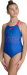 Arena Girls Swimsuit V Back Graphic Royal/Fluo Red