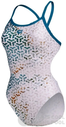 Arena Planet Water Swimsuit Challenge Back Blue Cosmo/White Multi