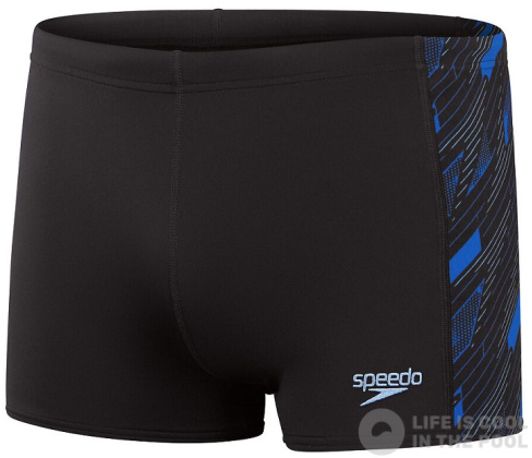 Speedo Hyperboom Panel Aquashort Black/Curious Blue/True Cobalt