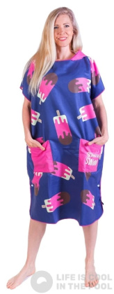 Пончо BornToSwim Ice Cream Poncho Blue/Pink