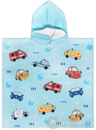 Детско пончо Aquakiddo Poncho Cars