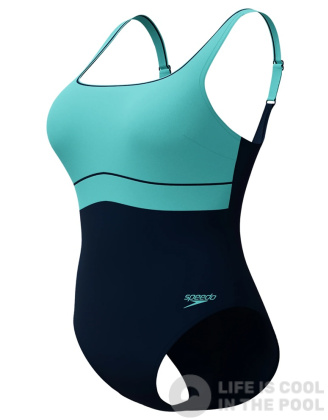 Speedo Shaping ContourEclipse 1 Piece Navy/Turquoise