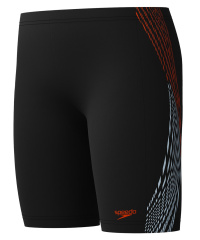 Speedo Placement Printed Jammer Boy Black/Orange