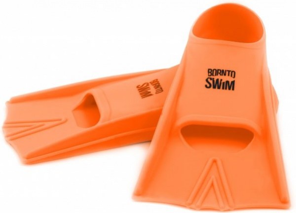 Плавници за плуване BornToSwim Junior Short Fins Orange