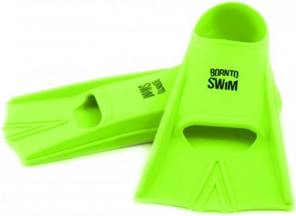 Плавници за плуване BornToSwim Junior Short Fins Green