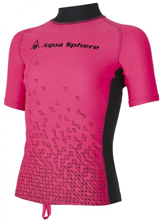 Дамска тениска Aqua Sphere Bix Rash Guard Pink/Bright Pink