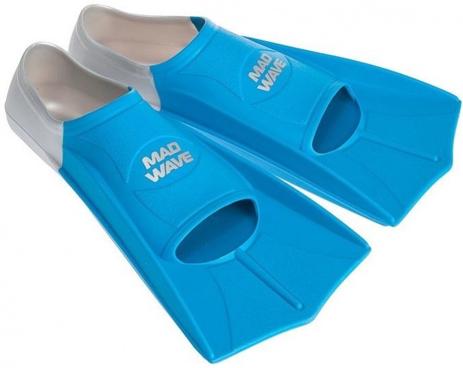 Плавници за плуване Mad Wave Short Training Fins Blue